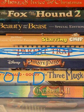 Childrens DVDs, Disney, qty 6
